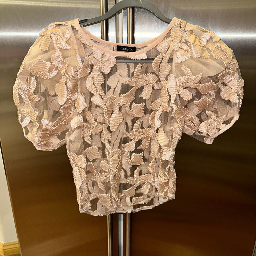 Cq by cq blouse women’s baby pink size small